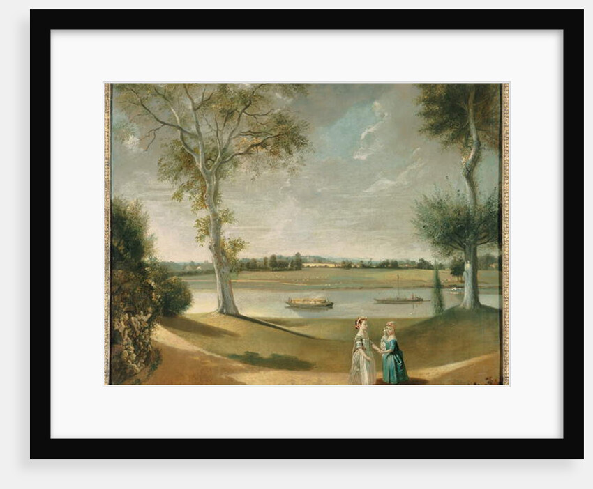The Misses Garrick by the Thames at Hampton, 1762 by Johann Zoffany