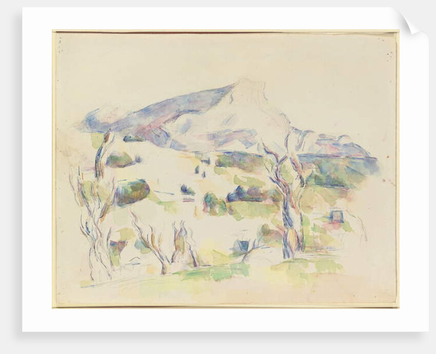 Mont Sainte-Victoire, view of Lauves, 1902-06 by Paul Cezanne
