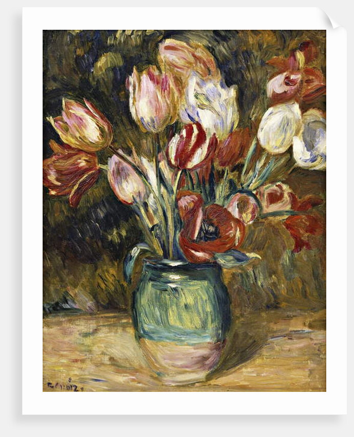 Vase of flowers, 1888-89 by Pierre Auguste Renoir