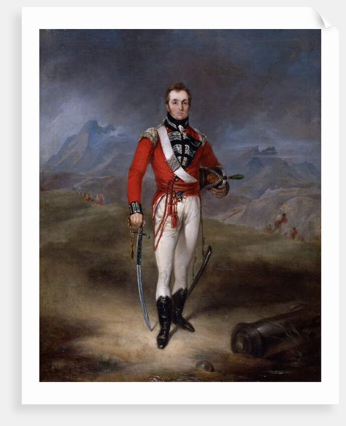 Portrait of Major Lambert Brabazon Urmston, wearing the uniform of the 45th Regiment by Robert Lucas West