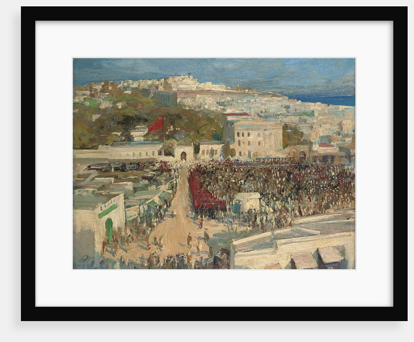 The Moorish Flag, Hoisted on the German Legation, Tangier, 15th January 1920 by John Lavery