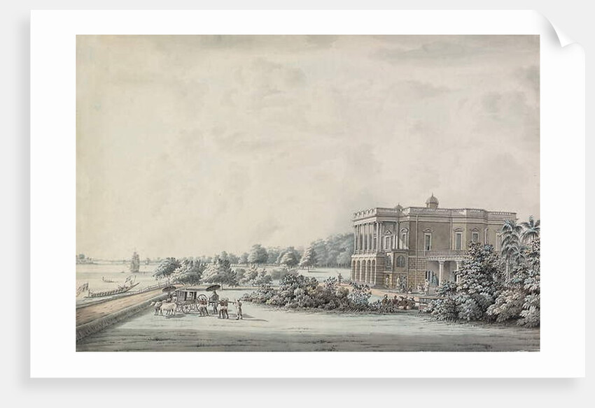 Lady Teignmouth's garden house on the banks of the Hooghly, Calcutta, after 1797 by Hubert Cornish