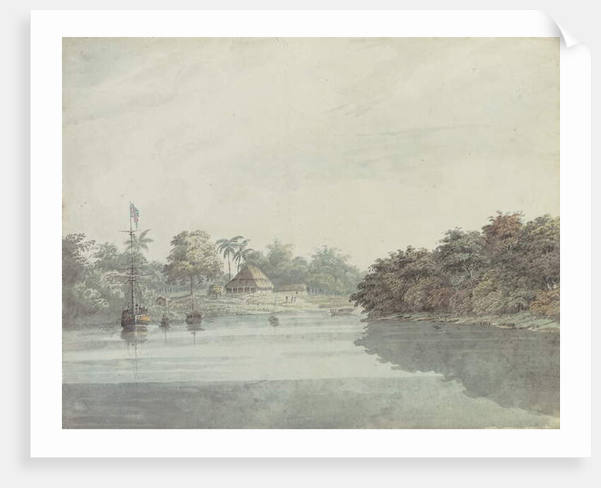 The Governor General's budgerow on the Ganges, Brahmaputra Delta by Hubert Cornish