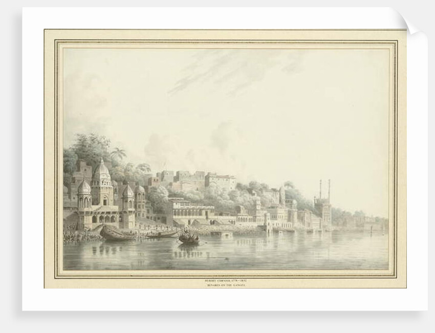 Benares on the River Ganges by Hubert Cornish