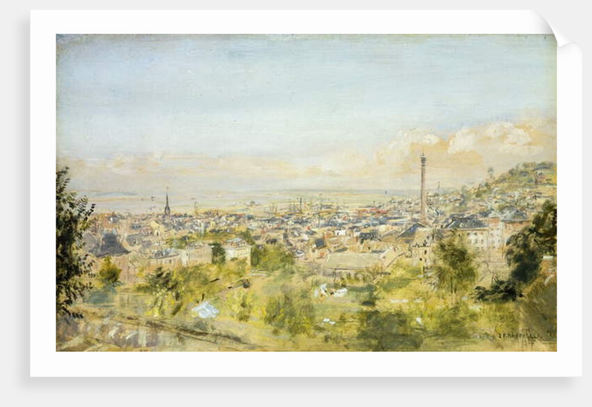 Honfleur, view of the Cote de Grace by Jean Francois Raffaelli