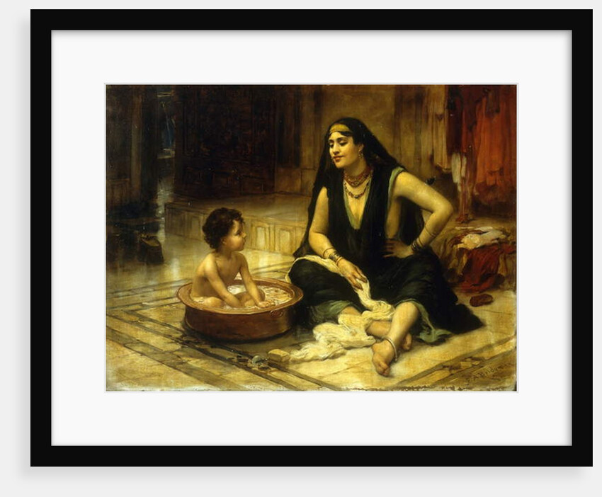 Fellahin and Child by Frederick Arthur Bridgman