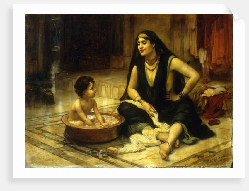 Fellahin and Child by Frederick Arthur Bridgman