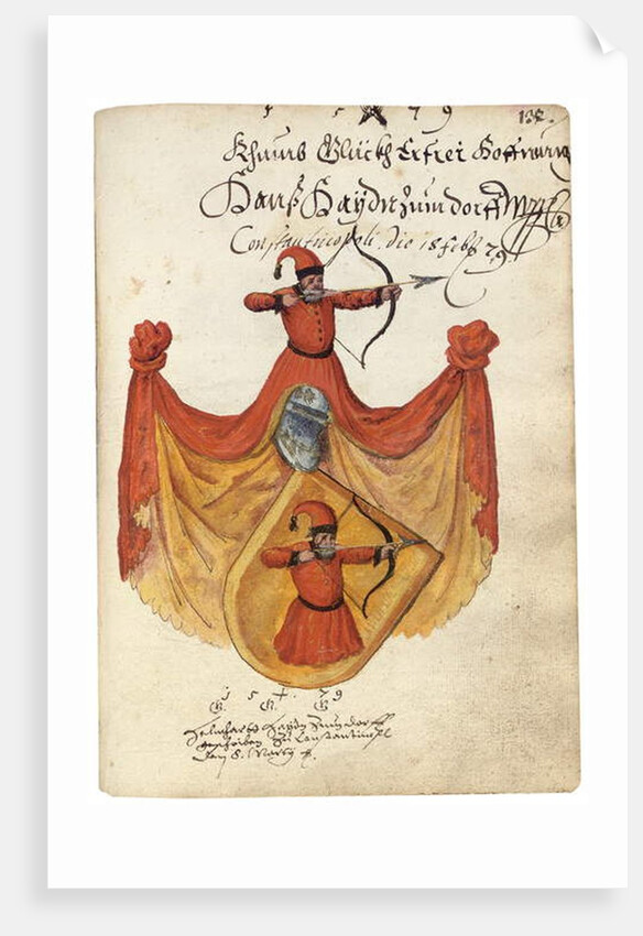 Page from the Album Amicorum of Salomon Schweigger von Sulz, 1576-1608 by School European