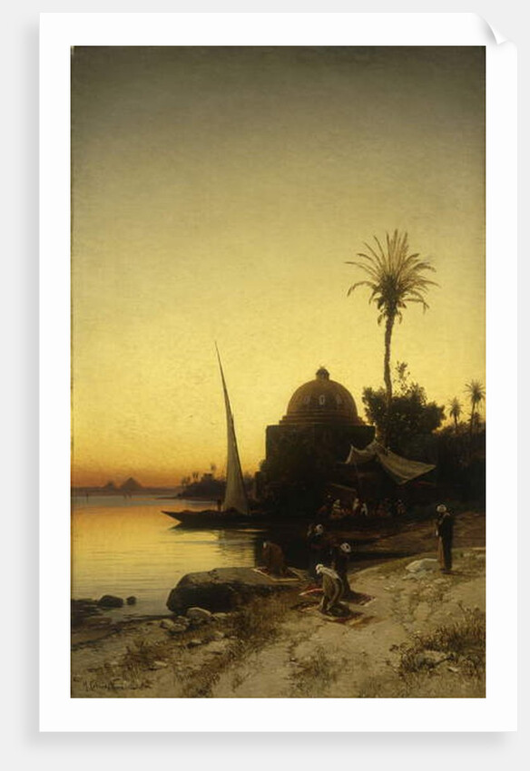 Praying to Mecca by Herman David Salomon Corrodi