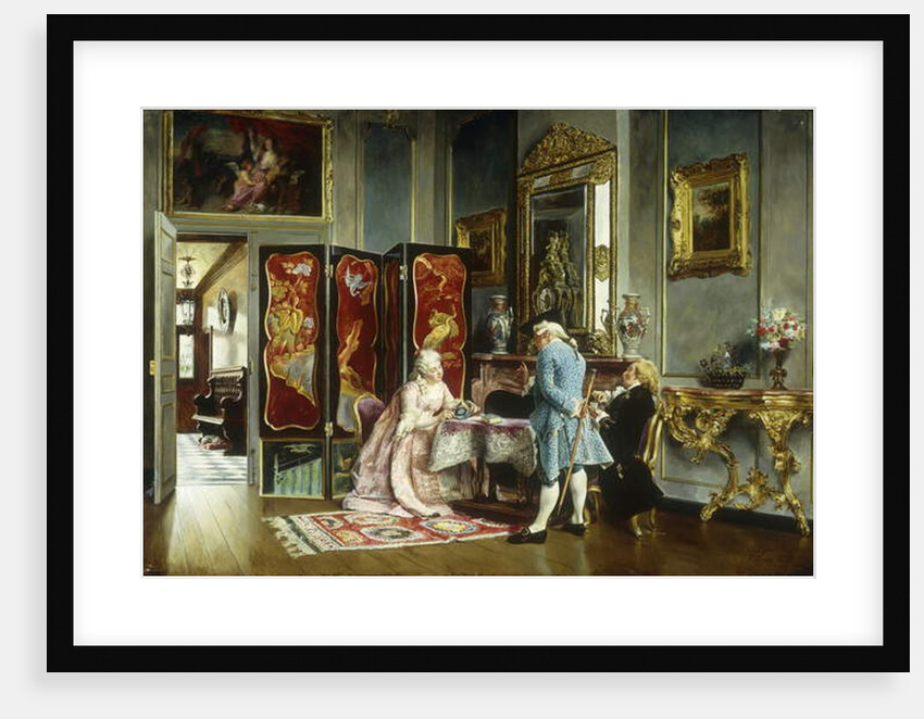 Figures in an Elegant Interior, 1879 by Ignacio Leon y Escosura