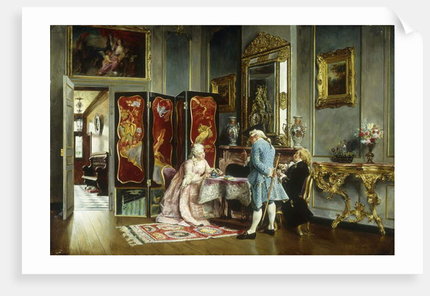 Figures in an Elegant Interior, 1879 by Ignacio Leon y Escosura