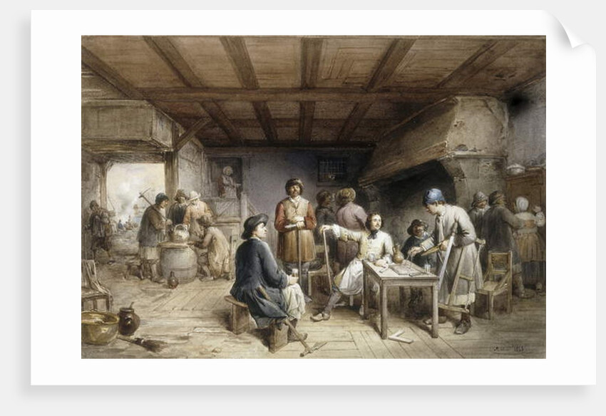 Shipwrights taking a Rest, 1846 by Jean-Baptiste Madou