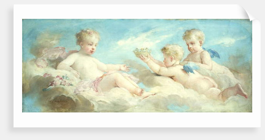 Putti frolicking in the Clouds by Charles Joshua Chaplin