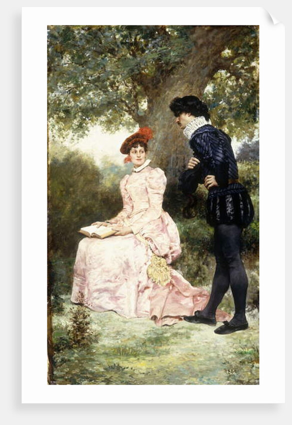 A Courting Couple, 1880 by Jules Arsene Garnier