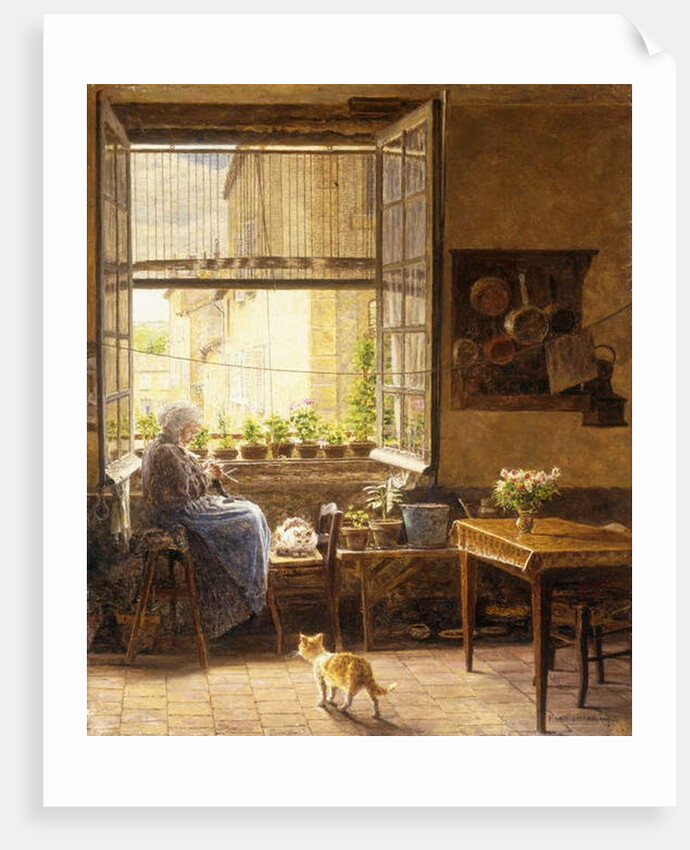 A Quiet Afternoon, 1917 by Marie Francois Firmin-Girard