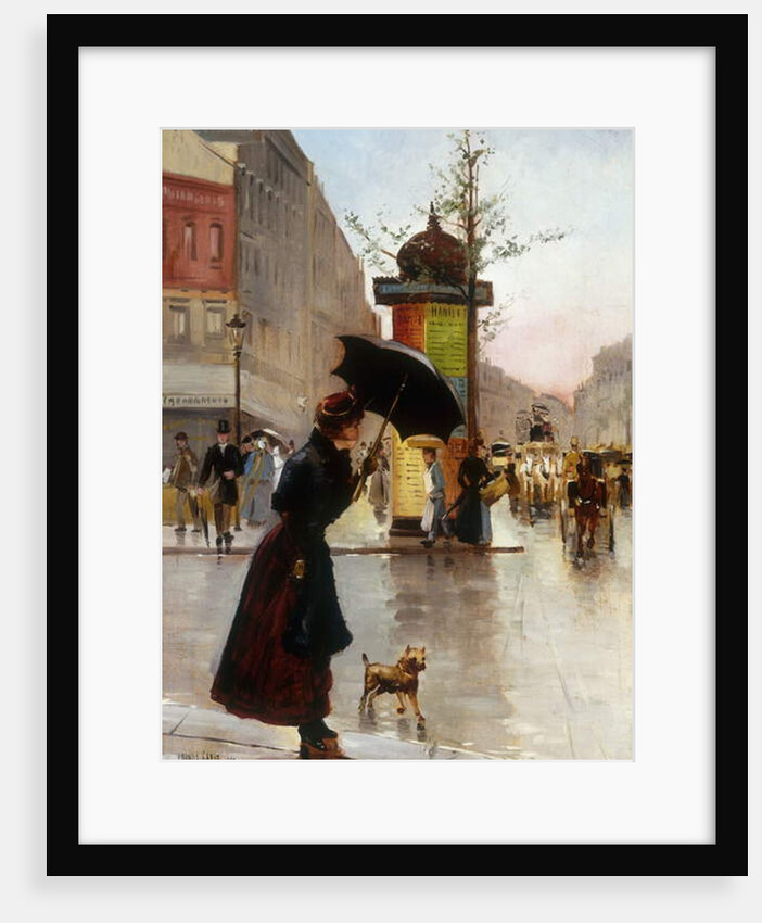 Paris Street Scene, 1890 by Francis Garat