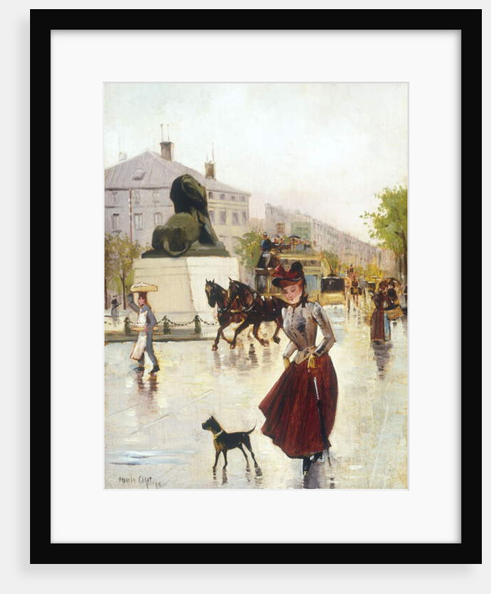 Paris Street Scene, 1890 by Francis Garat