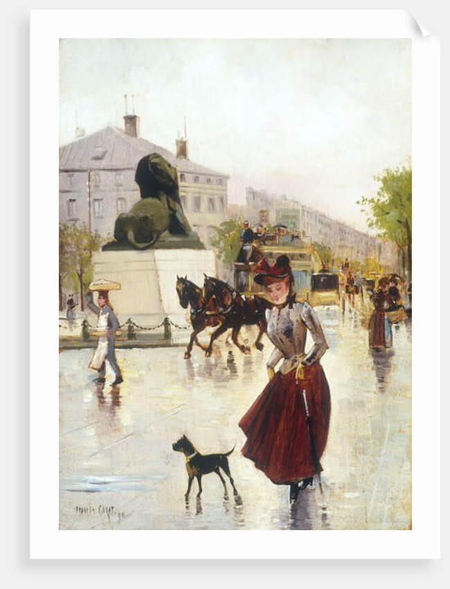 Paris Street Scene, 1890 by Francis Garat