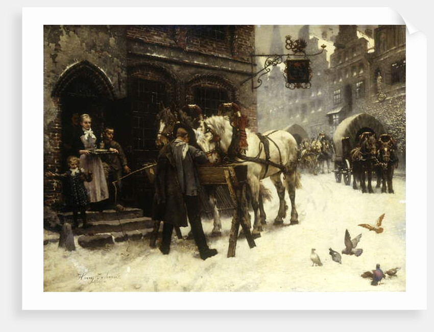 Outside the Village Inn by Harry Jochmus