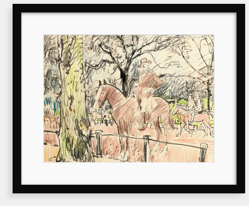 Don Roberto Cunninghame Graham in Rotten Row, Hyde Park by George Leslie Hunter