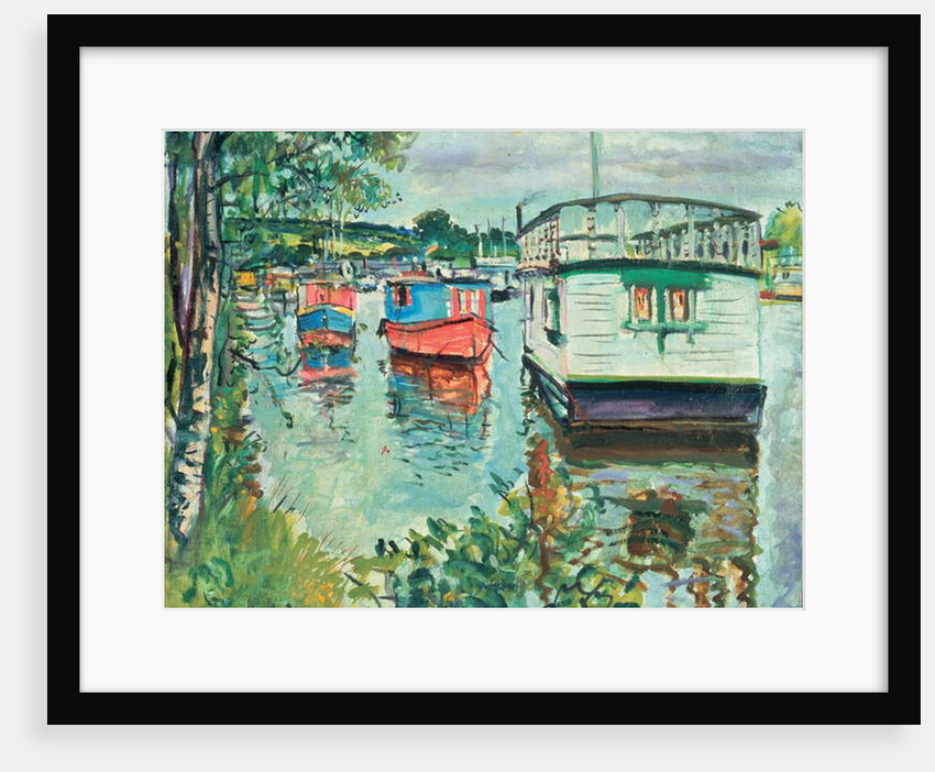 House Boats, Loch Lomond by George Leslie Hunter