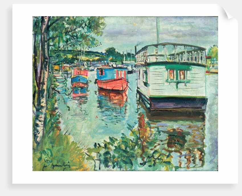 House Boats, Loch Lomond by George Leslie Hunter