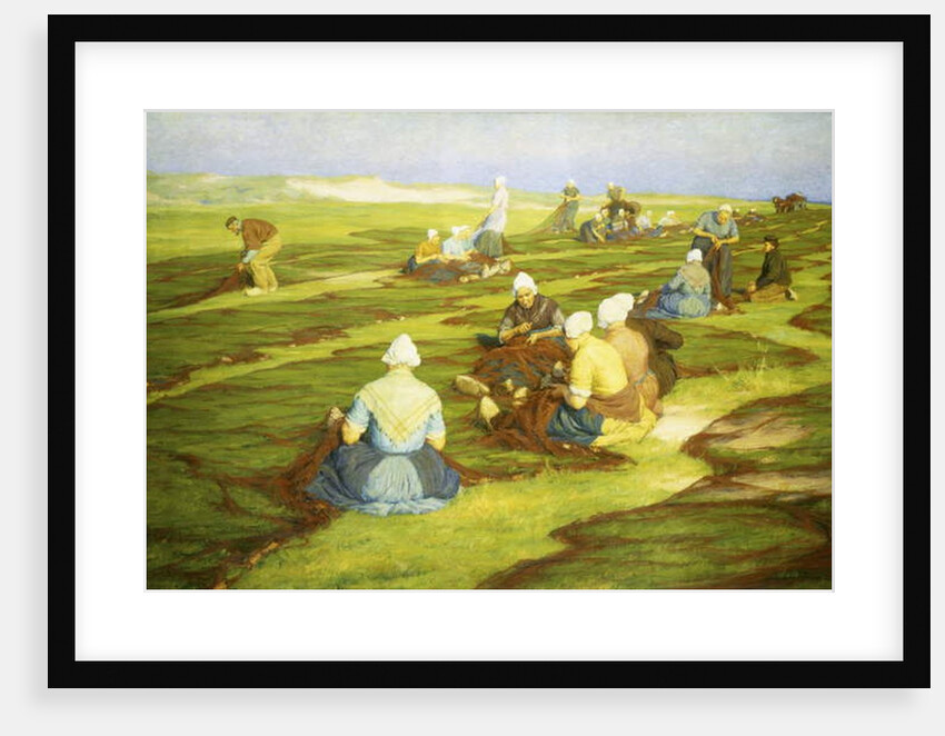 Mending the nets by Edgard Farasyn