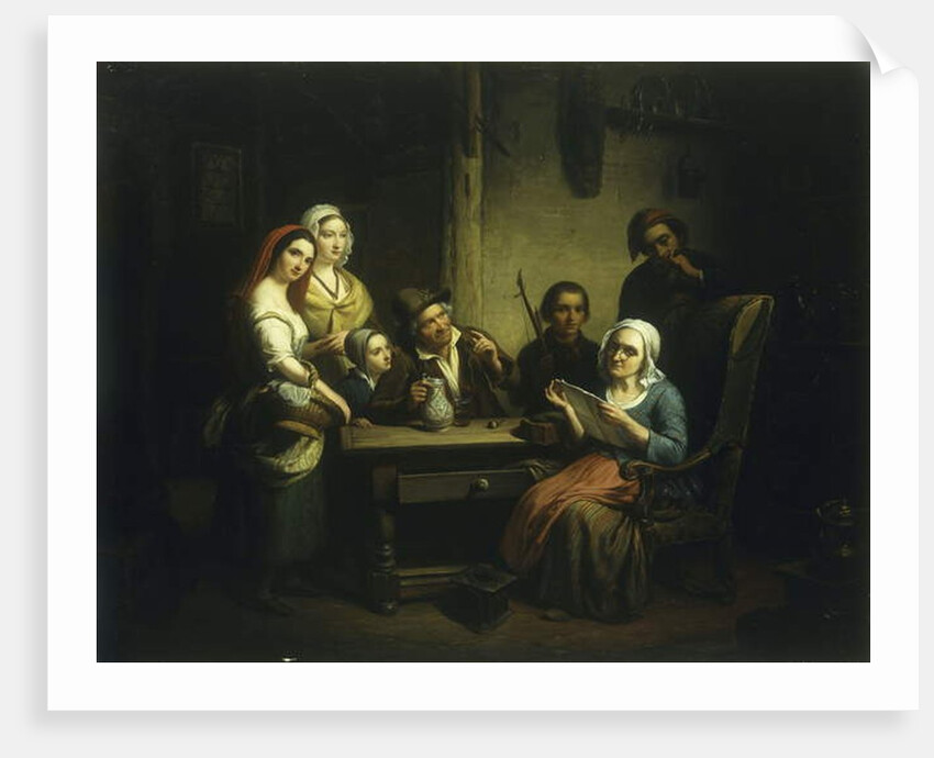 The Letter by Henri Decaisne