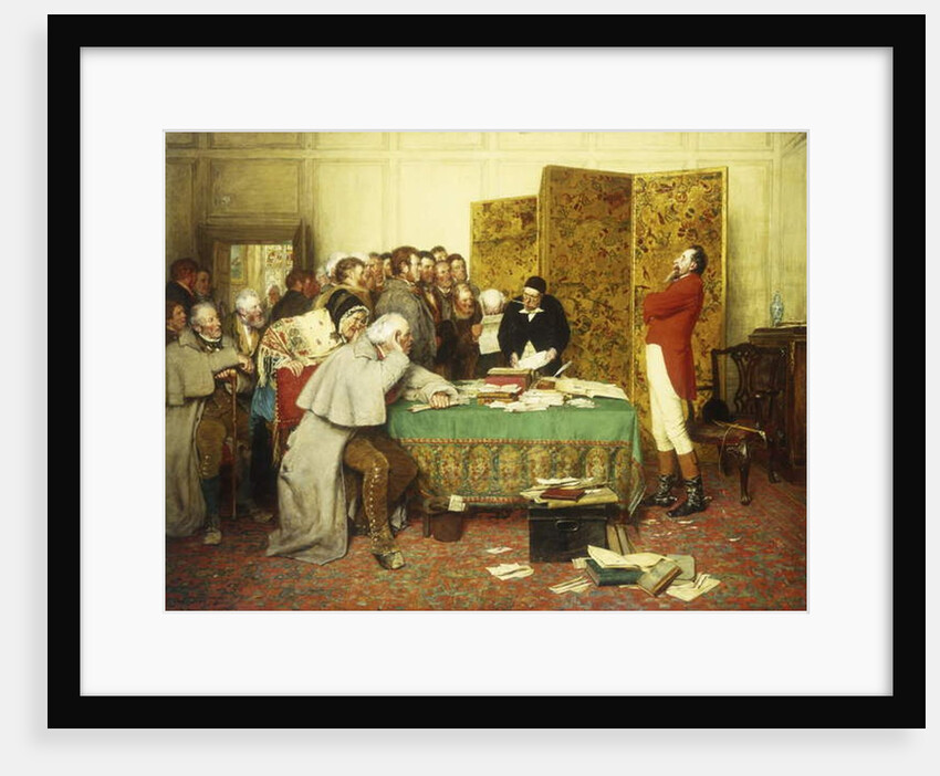 Interviewing their Member - Lease Refused, 1879 by Erskine Nicol