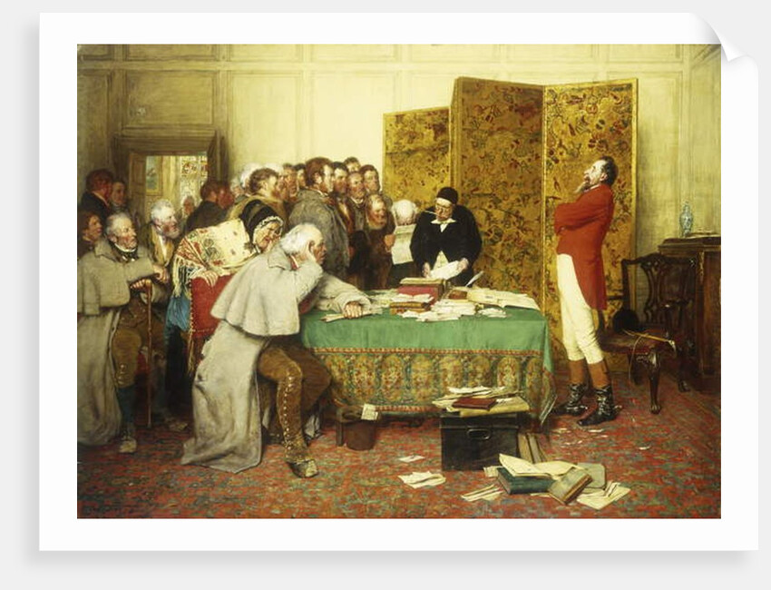 Interviewing their Member - Lease Refused, 1879 by Erskine Nicol