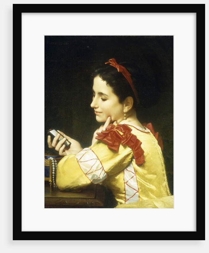 Lady Looking in Hand Mirror, 1868 by Leon Bazile Perrault