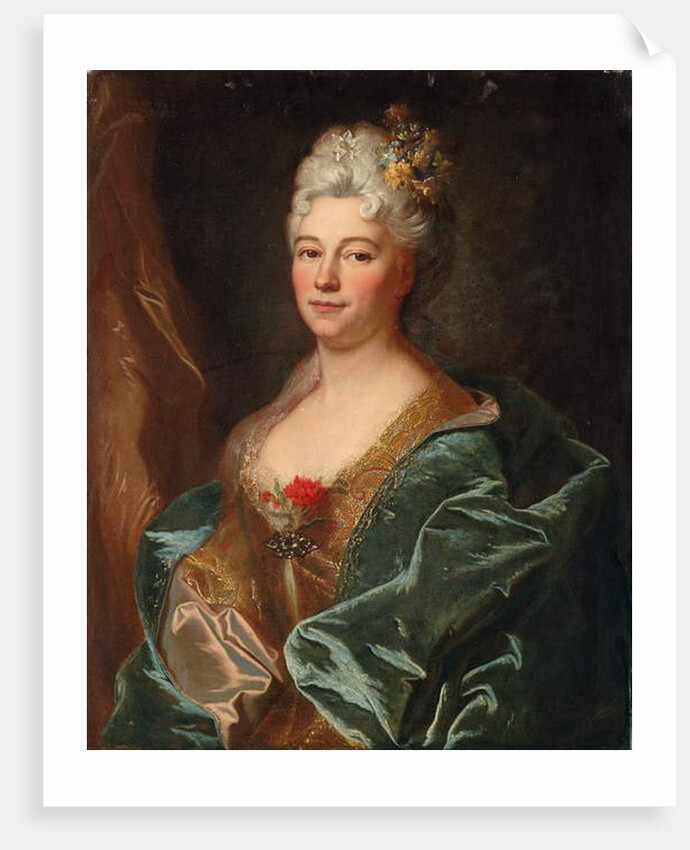 Portrait of the Marquise de la Mesangere, nee Marguerite de Rambouillet by Hyacinthe Francois Rigaud
