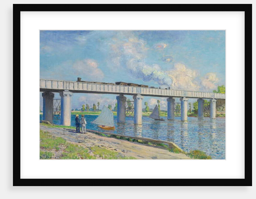 Railway Bridge at Argenteuil, 1873 by Claude Monet