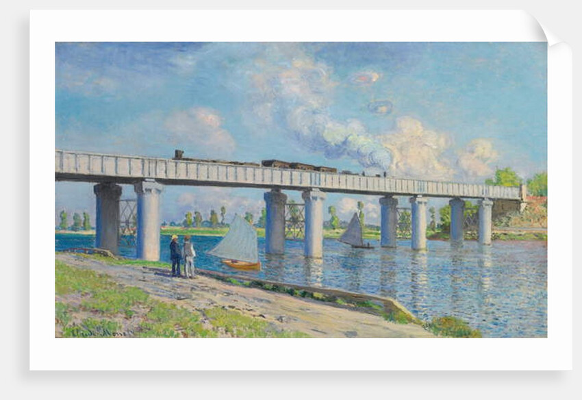 Railway Bridge at Argenteuil, 1873 by Claude Monet