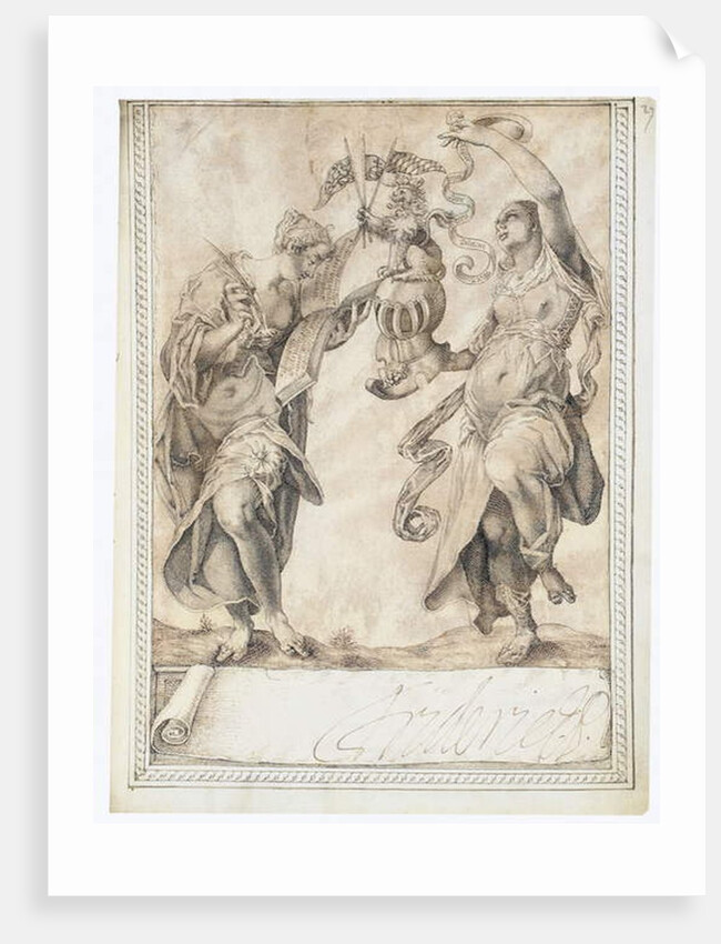 Page from the Album Amicorum of Philipp Hainhofer, 1596-1633 by School European