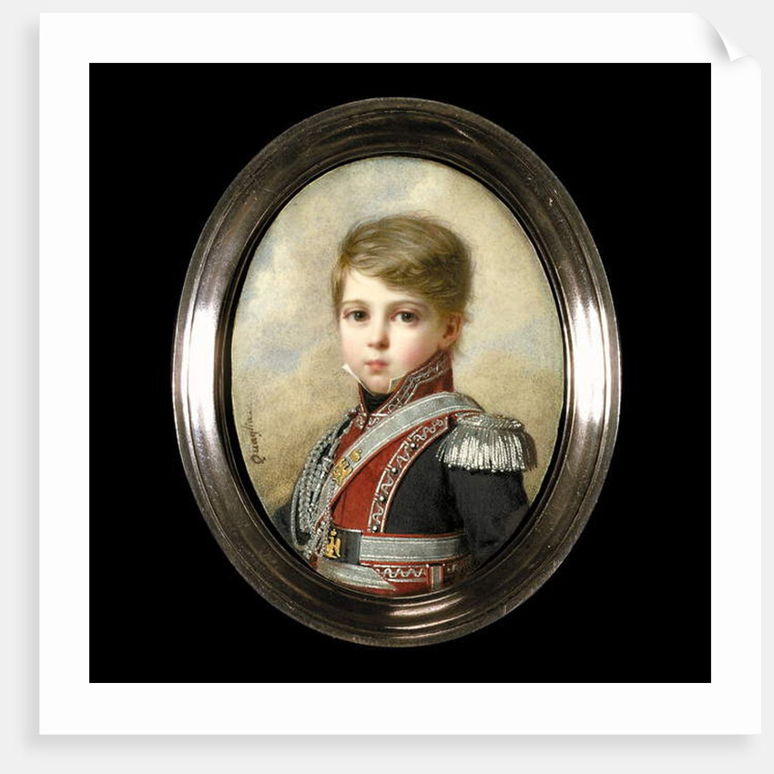 Portrait of Napoleon-Andoche D'Abrantes as a Young Boy by Ferdinand Quaglia
