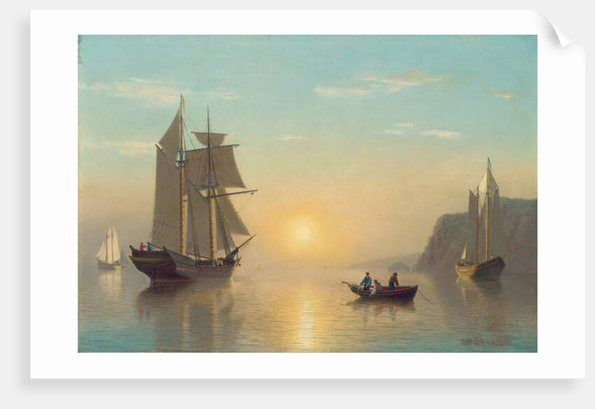 Sunset Calm in the Bay of Fundy, c.1860 by William Bradford