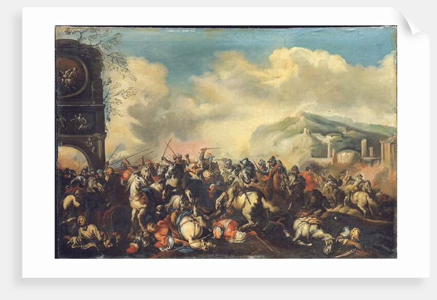 Battle against the Turks by Marzio (Studio of) Masturzio