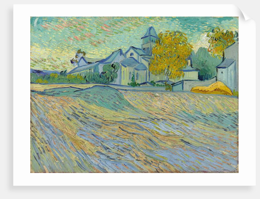 Vue de L'Asile et de la Chapelle de Saint-Remy, 1889 by Vincent van Gogh