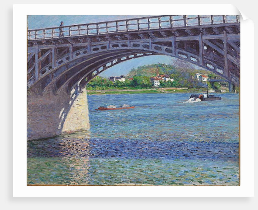 The Bridge at Argenteuil and the Seine, c.1883 by Gustave Caillebotte