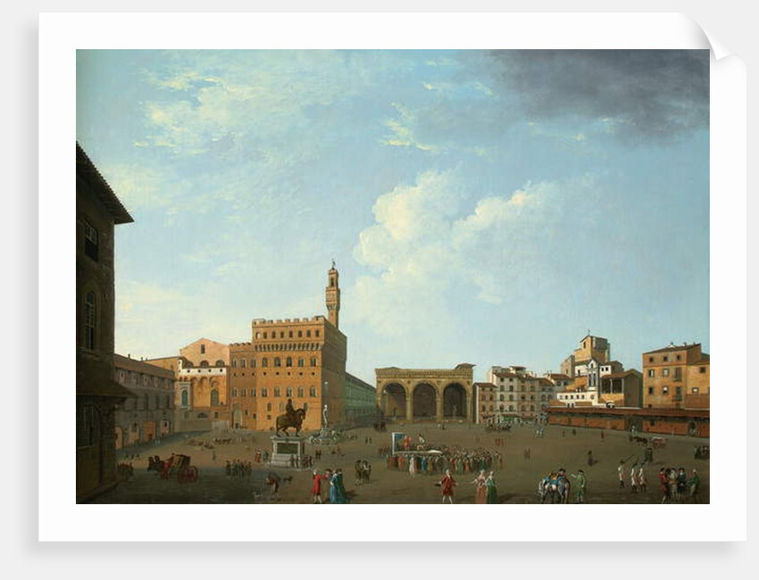 View of the Piazza della Signoria, Florence by Thomas Patch
