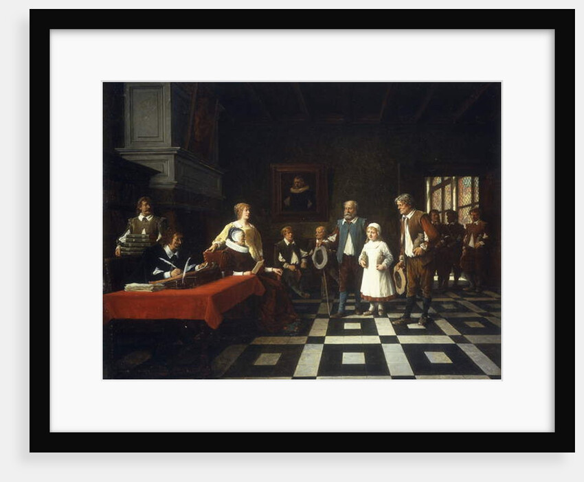 At the Tax Collector's, 1889 by Benjamin Eugene Fichel