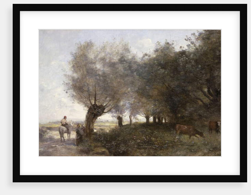 The Willows at La Pointe de L'Ile by Jean Baptiste Camille Corot