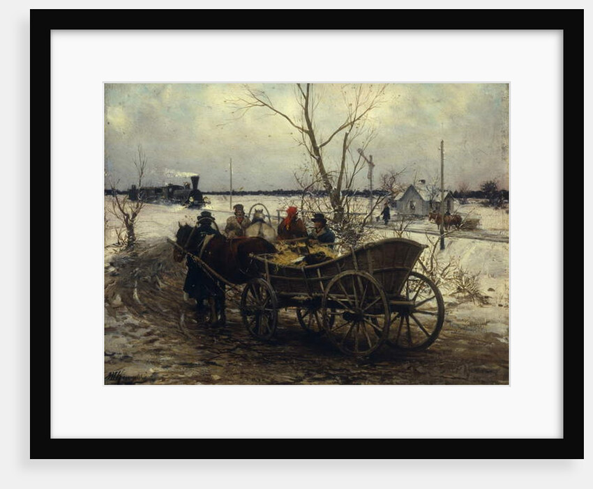 Meeting the Train by Alfred von Wierusz-Kowalski