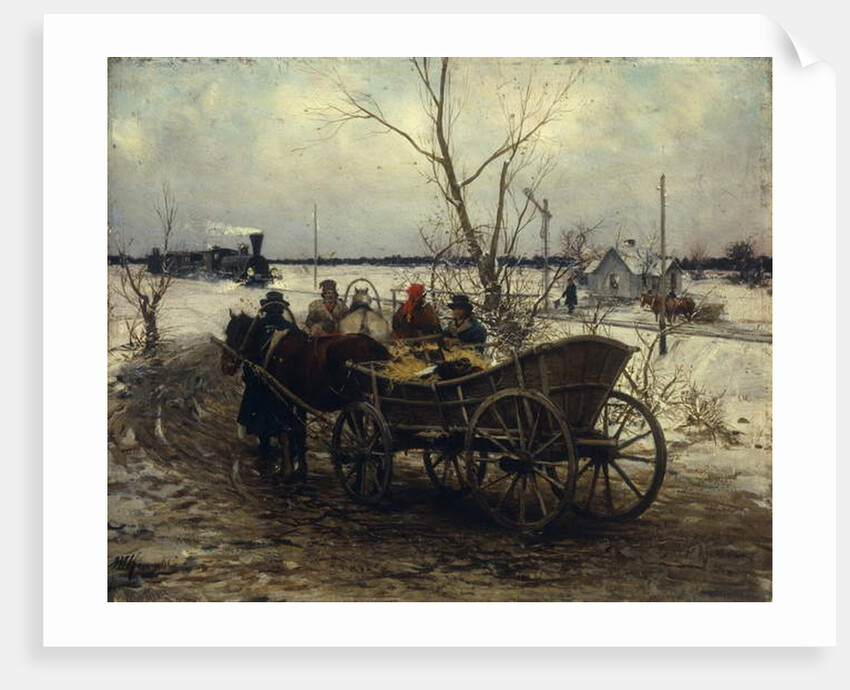 Meeting the Train by Alfred von Wierusz-Kowalski