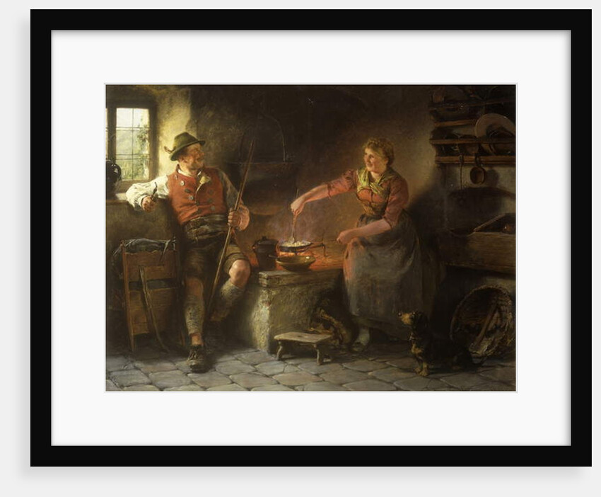In the Kitchen, 1901 by Hugo Wilhelm Kauffman