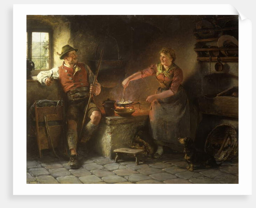 In the Kitchen, 1901 by Hugo Wilhelm Kauffman