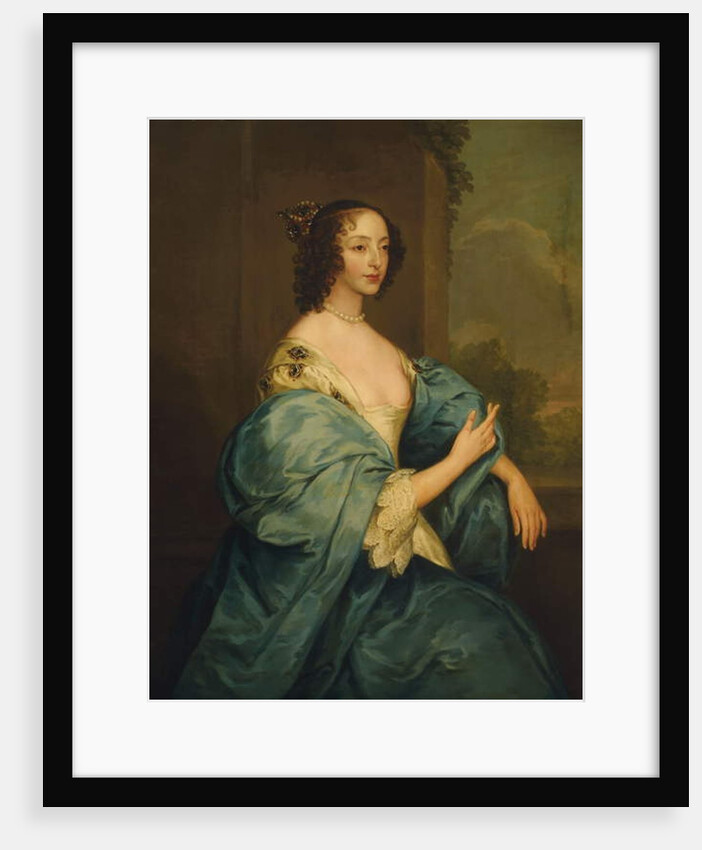 Portrait of Queen Henrietta Maria by Anthony van (after) Dyck