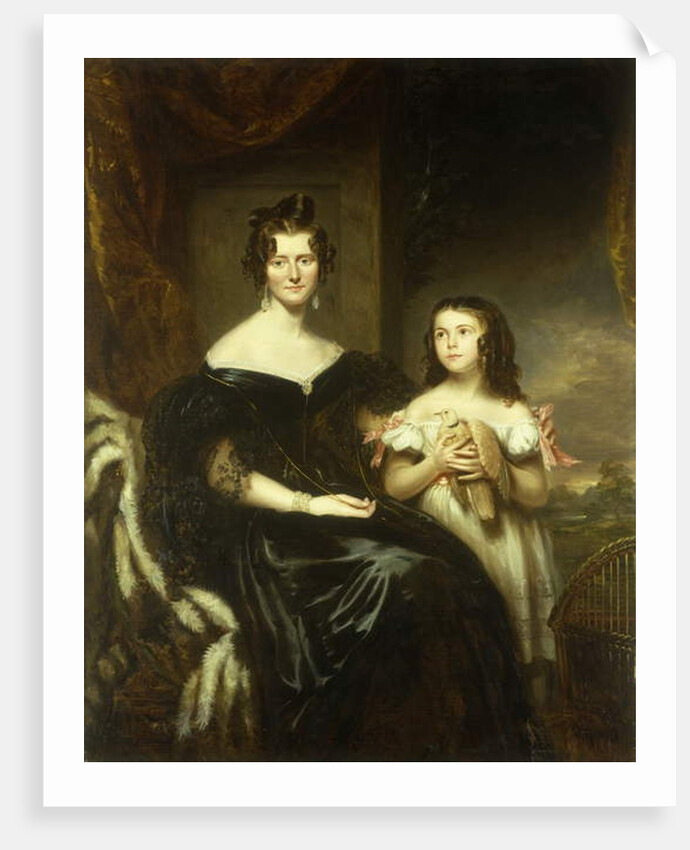 Portrait of an Elegant Lady and her Daughter by John Watson Gordon