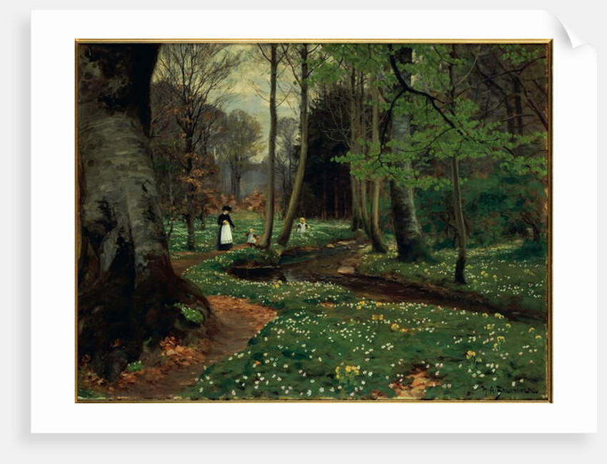 The Woodland Path by Hans Andersen Brendekilde